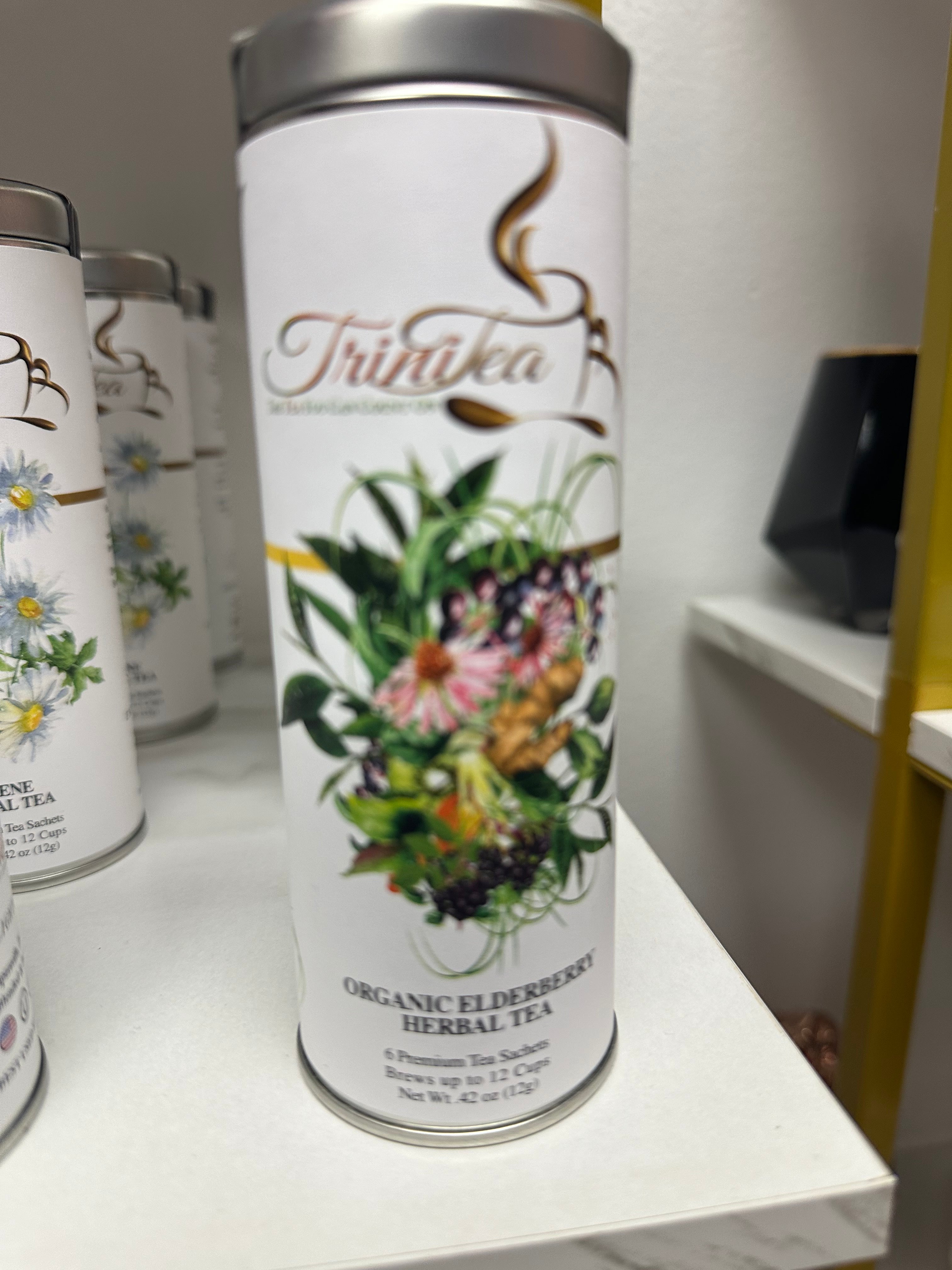 TriniTea's Organic Elderberry Herbal Tea (Canister)